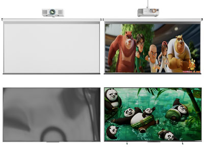 现代投影幕布、投影仪3d模型 现代投影幕布、投影仪