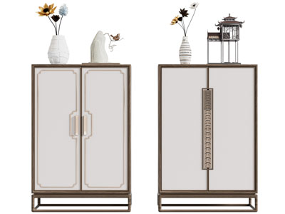 新中式玄关柜、边柜