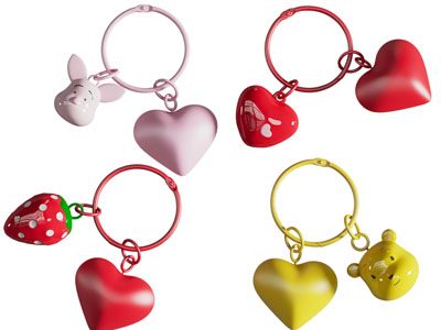 现代钥匙链挂件