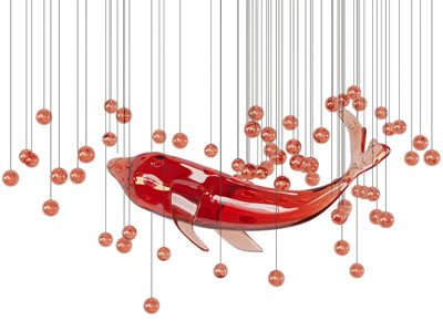 现代海豚造的吊灯