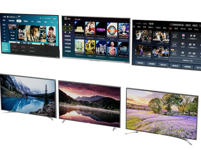 现代电视机、液晶显示屏