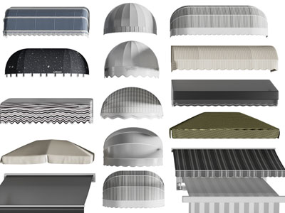 现代窗户大门遮阳棚