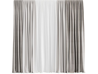 现代布艺窗帘窗纱