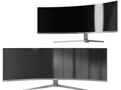 现代弧形液晶电视机