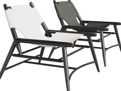 现代编织休闲椅子