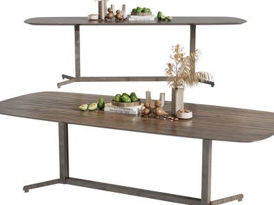 现代水果、书籍、花瓶花卉摆件组合