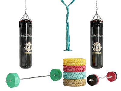 现代沙袋、举重器健身器材3d模型 现代沙袋、举重器健身器材