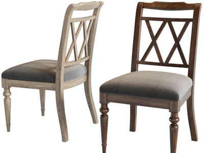 美式实木休闲椅子、餐椅