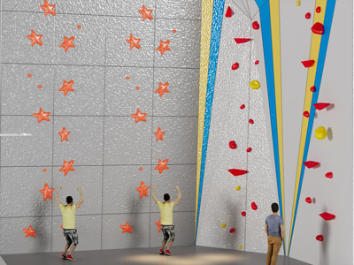 现代攀岩墙娱乐设备3d模型 现代攀岩墙娱乐设备