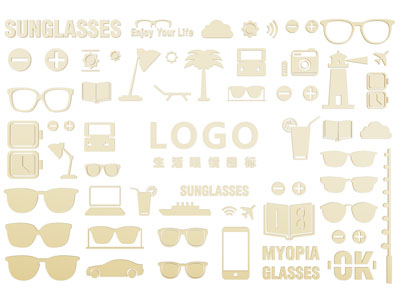 现代logo标志、墙饰挂件