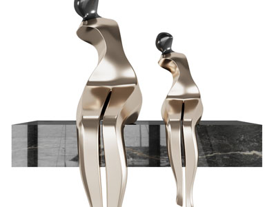 现代抽象金属人雕塑雕刻