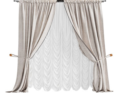 欧式布艺窗帘窗纱