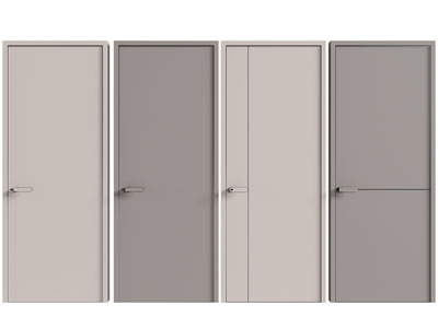 现代单扇平开门