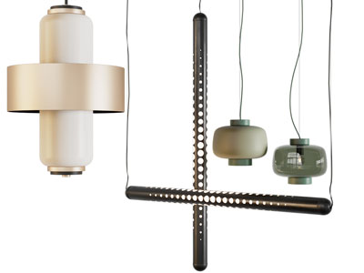 现代垂线吊灯