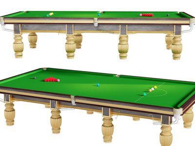 欧式台球桌3d模型 欧式台球桌