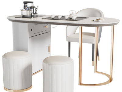 现代轻奢茶桌椅组合