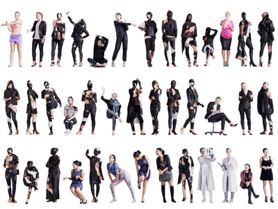 现代不同职业的多人人物人群3d模型 现代不同职业的多人人物人群