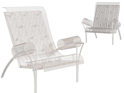 现代铁艺镂空休闲椅子