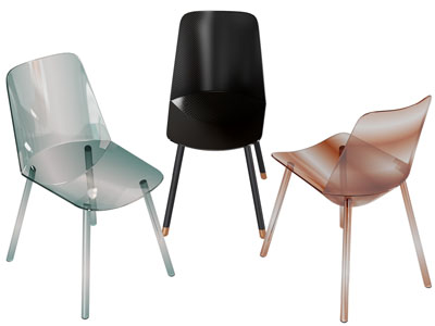 现代透明休闲椅子