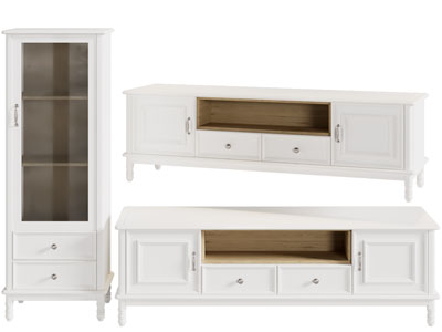 简欧电视柜、装饰边柜