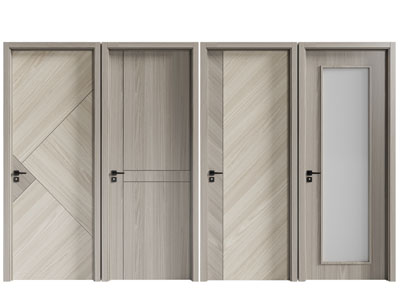 现代实木单扇平开门