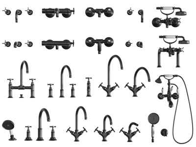 现代金属水龙头3d模型 现代金属水龙头