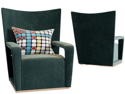 现代轻奢单人沙发3d模型 现代轻奢单人沙发