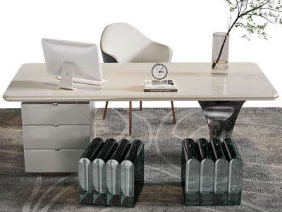 现代书桌椅组合