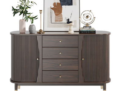 现代实木玄关柜、边柜