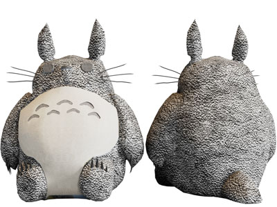 现代龙猫布偶玩具