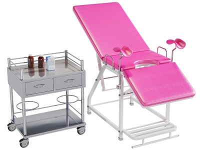 现代医院妇科检查床、手术台3d模型 现代医院妇科检查床、手术台