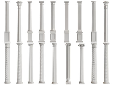 欧式罗马柱子3d模型 欧式罗马柱子