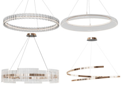 现代圆形水晶吊灯