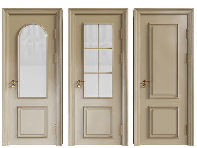 法式单扇平开门