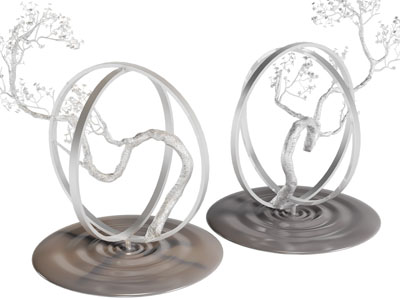 新中式枯枝盆景摆件