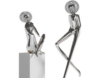 现代不锈钢小人雕塑雕刻