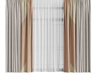 现代布艺窗帘窗纱