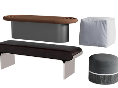 现代沙发凳、圆形方形坐墩