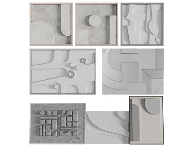 现代立体浮雕墙饰挂件