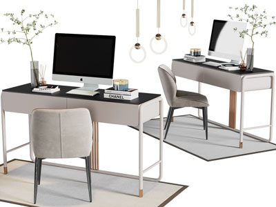 现代书桌椅组合
