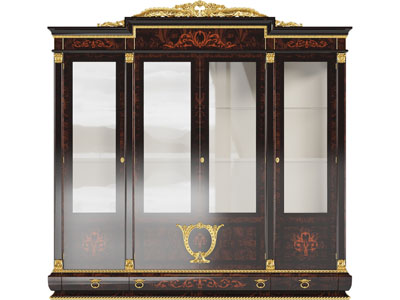 欧式雕花玻璃柜门酒柜