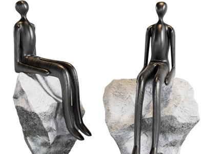 现代抽象小人雕塑雕刻