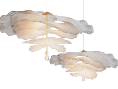 现代花朵造的吊灯