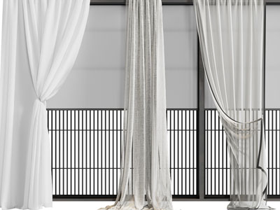 现代布艺窗帘窗纱