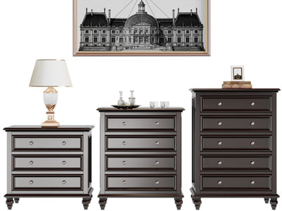 美式实木斗柜、边柜
