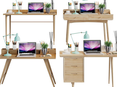 北欧实木书桌