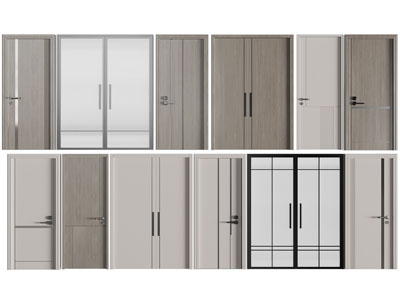 现代平开门、推拉门