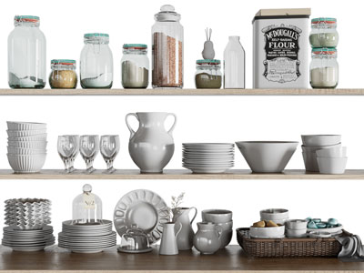 北欧碗碟、调味瓶、茶具杯子厨具