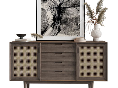 侘寂风玄关柜、边柜