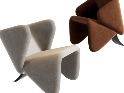 后现代单人沙发3d模型 后现代单人沙发